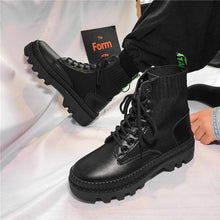 Load image into Gallery viewer, Men&#39;s Platform Leather Ankle Boots
