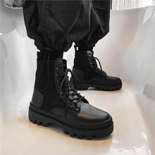 Load image into Gallery viewer, Men&#39;s Platform Leather Ankle Boots
