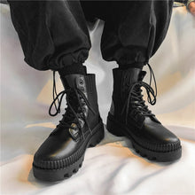 Load image into Gallery viewer, Men&#39;s Platform Leather Ankle Boots
