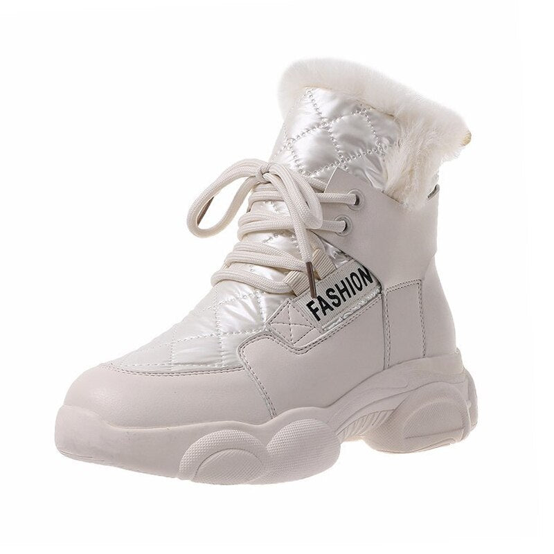 Women's Platform Padded High Top Boots