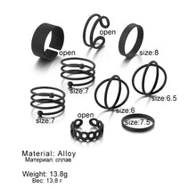 Load image into Gallery viewer, Women&#39;s Minimalist Geometric Rings Set
