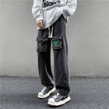 Load image into Gallery viewer, Men&#39;s Hip Hop Classic Cargo Jeans
