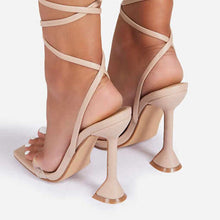 Load image into Gallery viewer, Women&#39;s Ankle Lace Up High Heels
