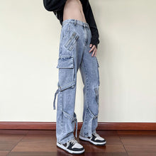 Load image into Gallery viewer, Men&#39;s Ribbon Cargo Jeans
