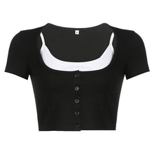 Load image into Gallery viewer, Women&#39;s Short Sleeve Cropped Tee
