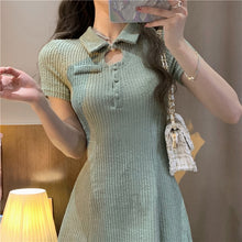 Load image into Gallery viewer, Women&#39;s Knitted Mini Dress
