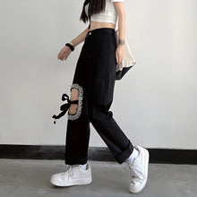 Load image into Gallery viewer, Women&#39;s Lace Up High Waisted Jeans
