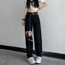 Load image into Gallery viewer, Women&#39;s Lace Up High Waisted Jeans

