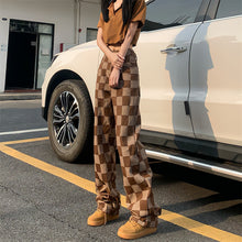 Load image into Gallery viewer, Women&#39;s Checkered Streetwear Jeans
